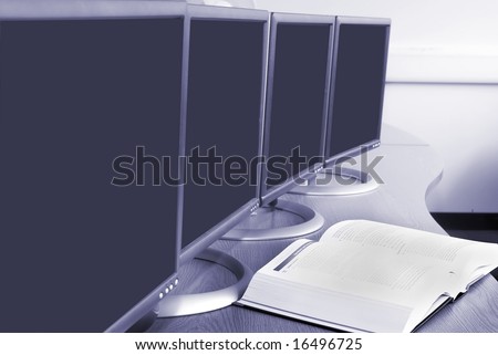 Computers and training book in college