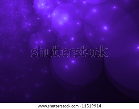 Dark Purple On Black Star Orb Clouds Stock Photo  