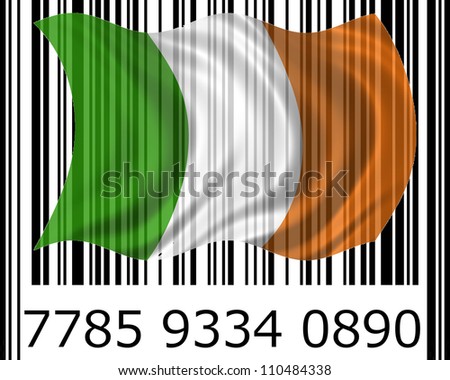 ireland bar code flag