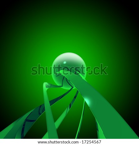 Green Glossy Background