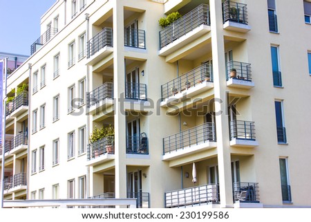 Modern Apartment Block in Berlin Germany