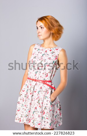 stylish girl short dress