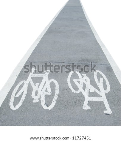 Cycle Path - Includes clipping path