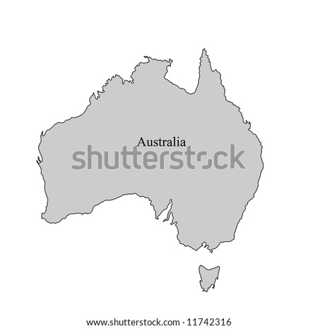 stock photo : Australia Map