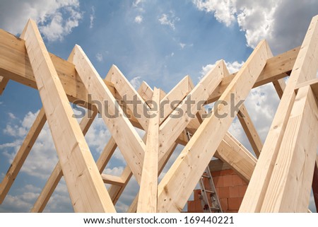 wooden roof construction