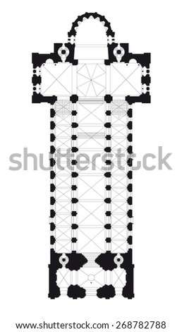 Cathedral Floor Plan Stock Images Page Everypixel