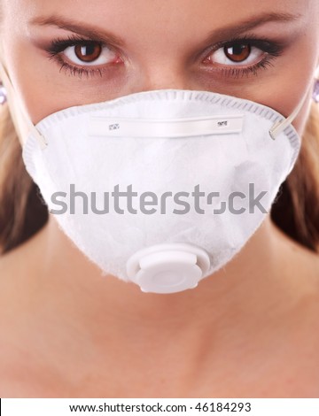 Respirator Woman