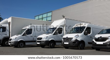 park specialized delivery small trucks and van
