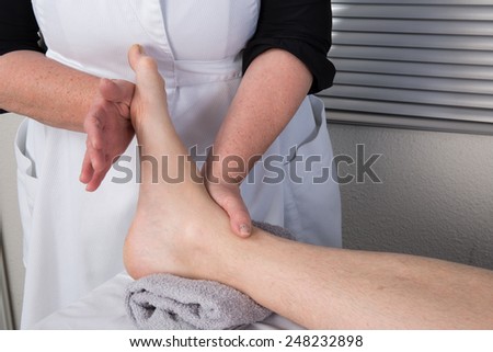 Acupressure massage for a man