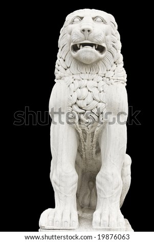 Greek classic era statue showing a lion