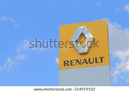 MELBOURNE AUSTRALIA - FEBRUARY 21, 2015: RENAULT Car manufacturer. RENAULT is a French multinational vehicle manufacturer established in 1899 and produces a range of cars and van