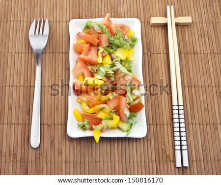 fork vs Chinese chopsticks