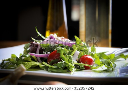 Greek Salad, Greek food, Olive oil