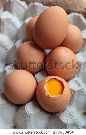 fresh eggs for sale at a market.