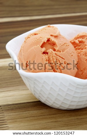 real gourmet pumpkin ice cream , not made with mashed potatoes or shortening and meets all the regulations regarding using real dairy products to advertise dairy.