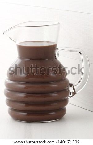 Delicious, nutritious and fresh Chocolate milk jar, made with organic real cocoa mass.