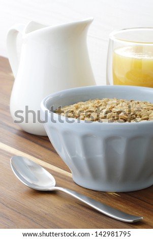 Granola, delicious and healthy breakfast, meal or snack food; popular around the world, and often eaten in combination with yogurt or milk.