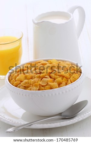 delicious and healthy corn flakes,made  with fresh corn seeds.