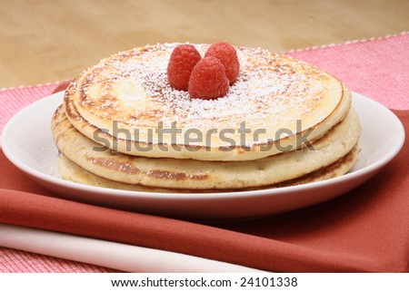 pancakes  made with organic fresh ingredients perfect breakfast
