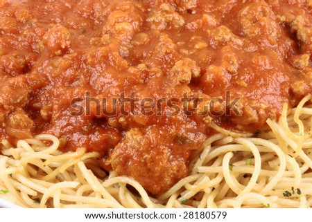 Gourmet exquisite plate made with fancy organic beef sauce parmesan cheese and aromatic pasta