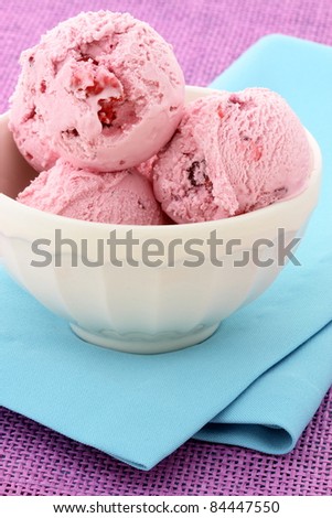 real gourmet mixed berries ice cream, not made with mashed potatoes or shortening and meets all the regulations regarding using real dairy products to advertise dairy.