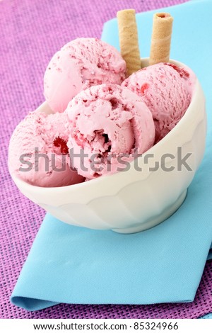 real gourmet berries  ice cream, not made with mashed potatoes or shortening and meets all the regulations regarding using real dairy products to advertise dairy.