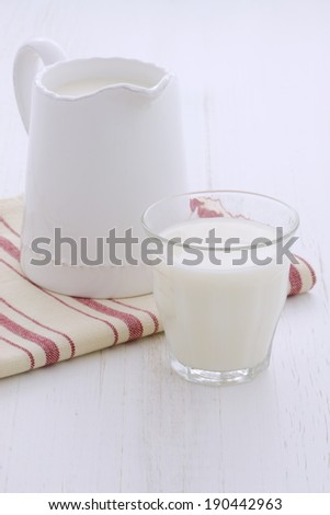 Delicious fresh  milk, on vintage styling.