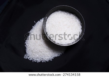 white rice regular meal asian people