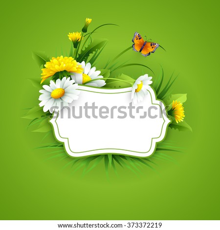 Spring flowers background design