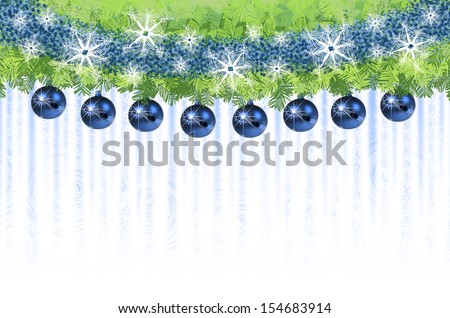 Christmas Festival Trend Decoration ice blue Magnificent christmas decoration with designer snow flakes and christmas balls