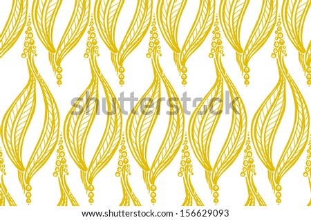 Doodle pattern yellow for Your design work A pattern created from original doodle for background and more