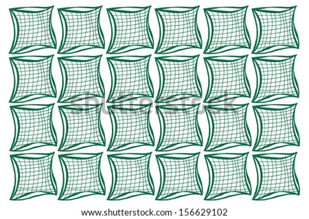 Doodle pattern green squares for Your design work A pattern created from original doodle for background and more