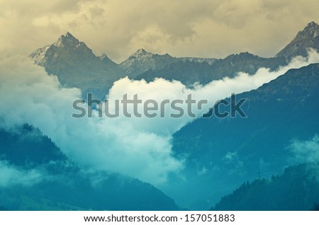 Mystically clouds on mountain top   A rainy but beautiful day enjoy the mystic of mountains