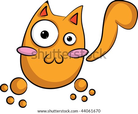 crazy orange cat