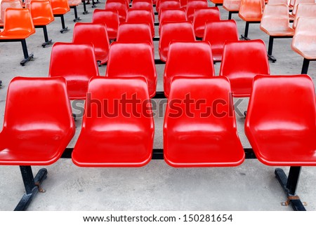 red four seats in one chair