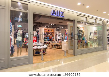 BANGKOK - MAY 29: AllZ store at Central Rama 9, Bangkok on May 29, 2014. It is the leading fashion retailer in Thailand and export to 8 Countries in Southeast Asia and Middle east.