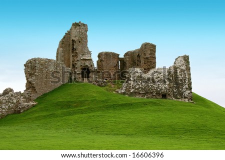 stock-photo-ancient-scottish-ruins-on-a-green-hill-duffes-castle-16606396.jpg