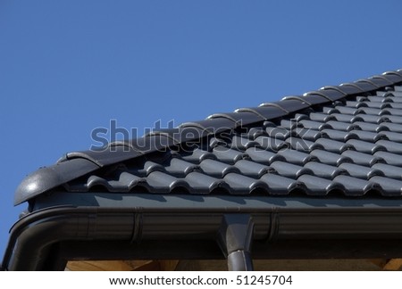 black steel roof