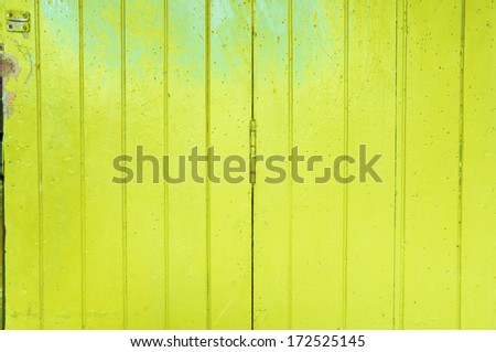 Yellow wooden door pattern