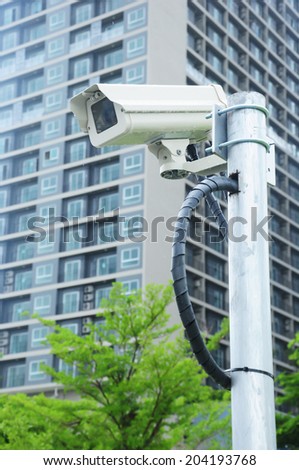 CCTV security in the building