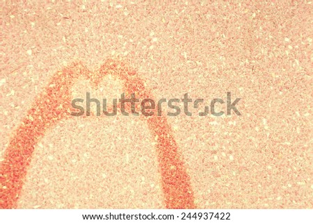 two hands forming heart figure with shadow background in vintage concept for Valentines Day