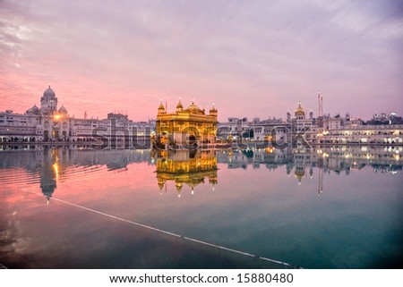 golden temple amritsar punjab. stock photo : Golden Temple in