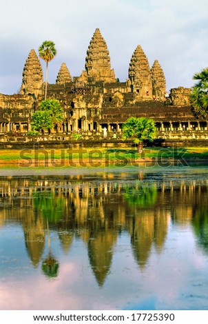 angkor wat temple. stock photo : Angkor Wat