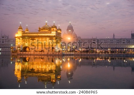 golden temple amritsar punjab. stock photo : Golden Temple at