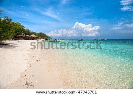 Beautiful Sea And Coastlines Of Gili Meno, Indonesia. Stock Photo ... Beautiful Sea And Coastlines Of Gili Meno, Indonesia. Stock Photo ...