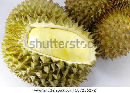 Durian tropical fruit in Thailand