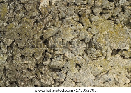 A mixed solution of concrete rubble, background