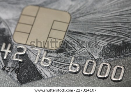 bank credit cards close-up