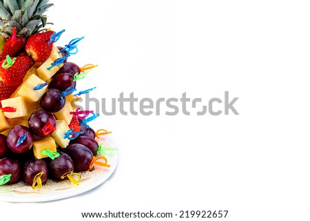 Party time pineapple great for a business card - stock photo