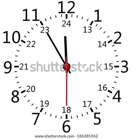 Clock twenty-four hours